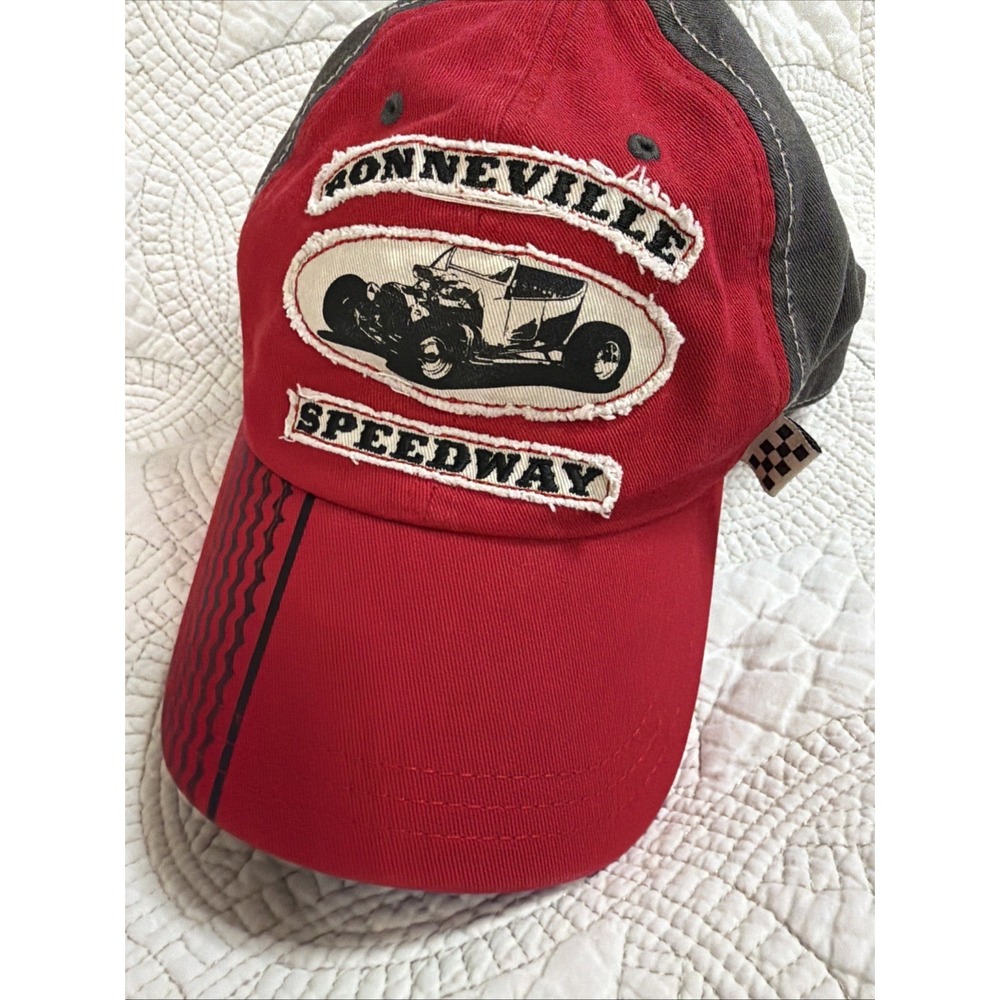 Racing Bonneville Speedway Fastest Place on Earth Vintage Roadster Race Car Hat